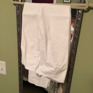Brooks Brothers White cropped pant